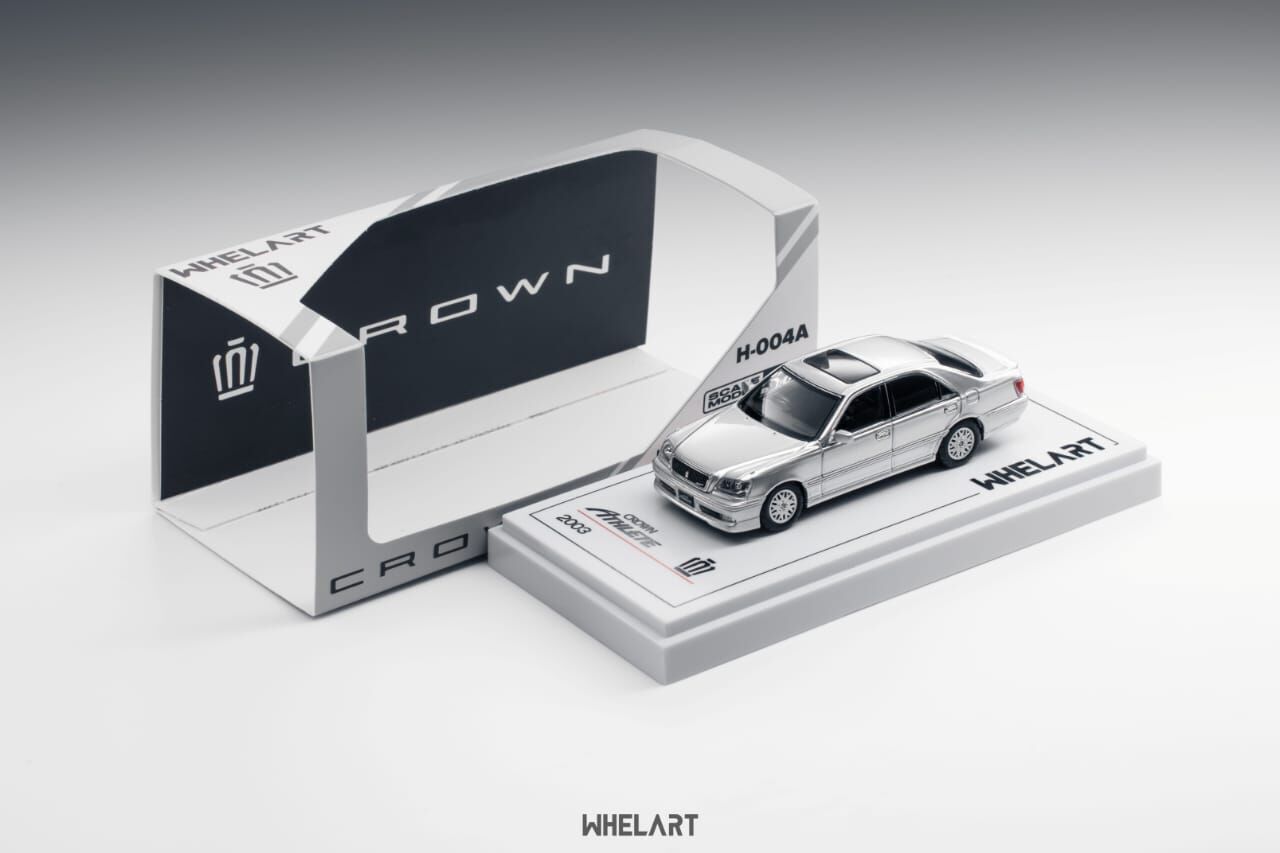 PO-$140 * WHELART * 1:64 TOYOTA CROWN ATHLETE S170 SILVER