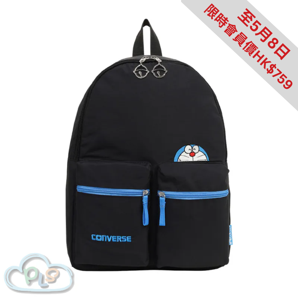 現貨 CV BACK PACK 黑色 CONVERSE X 多啦A夢 #22781-1