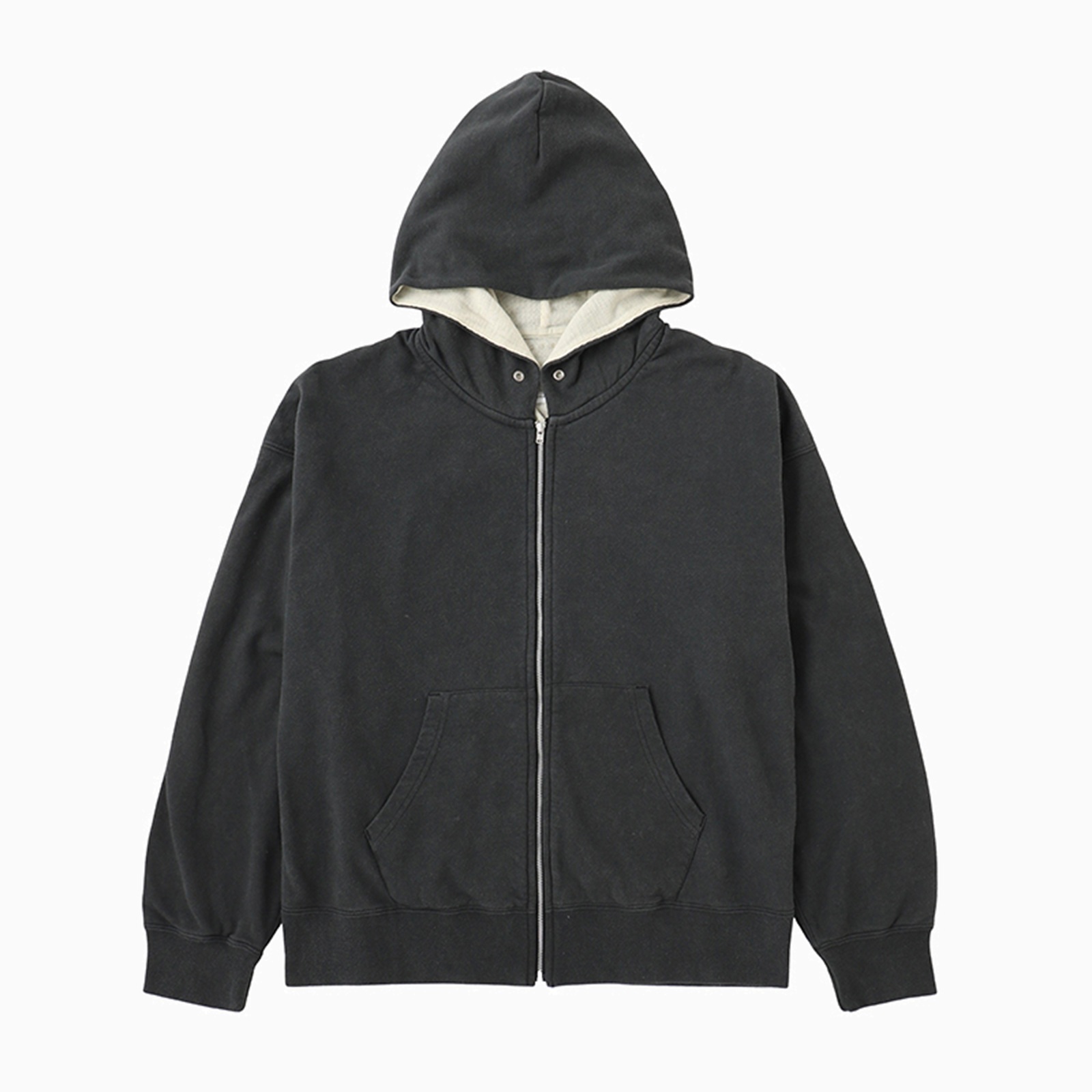 RE-STOCK: VISVIM JUMBO SB DUAL HOODIE F.Z. DMGD - BLACK PRE ORDER ITEM (預訂中)
