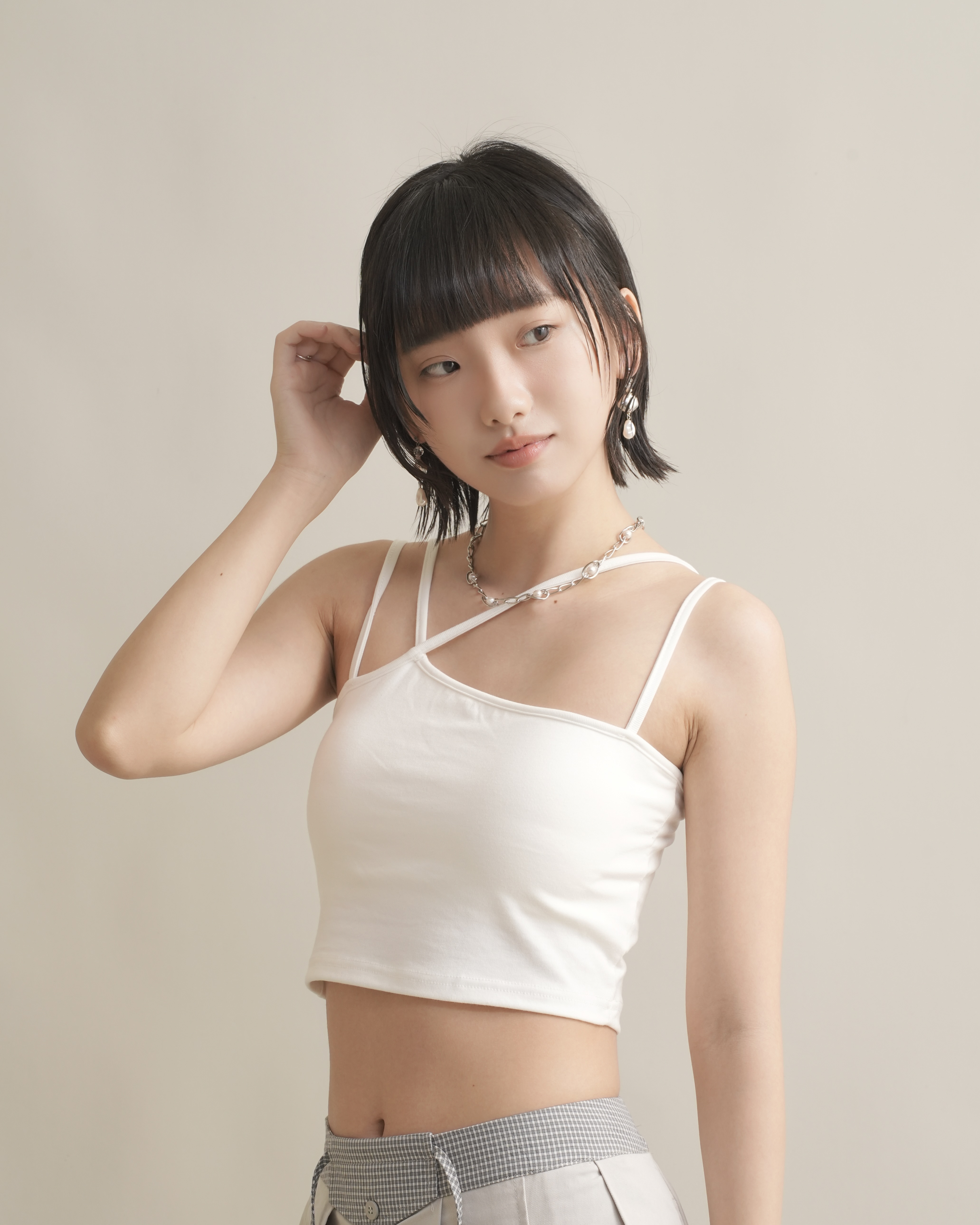 3012 小資款! 交叉肩帶Bratop - 白色