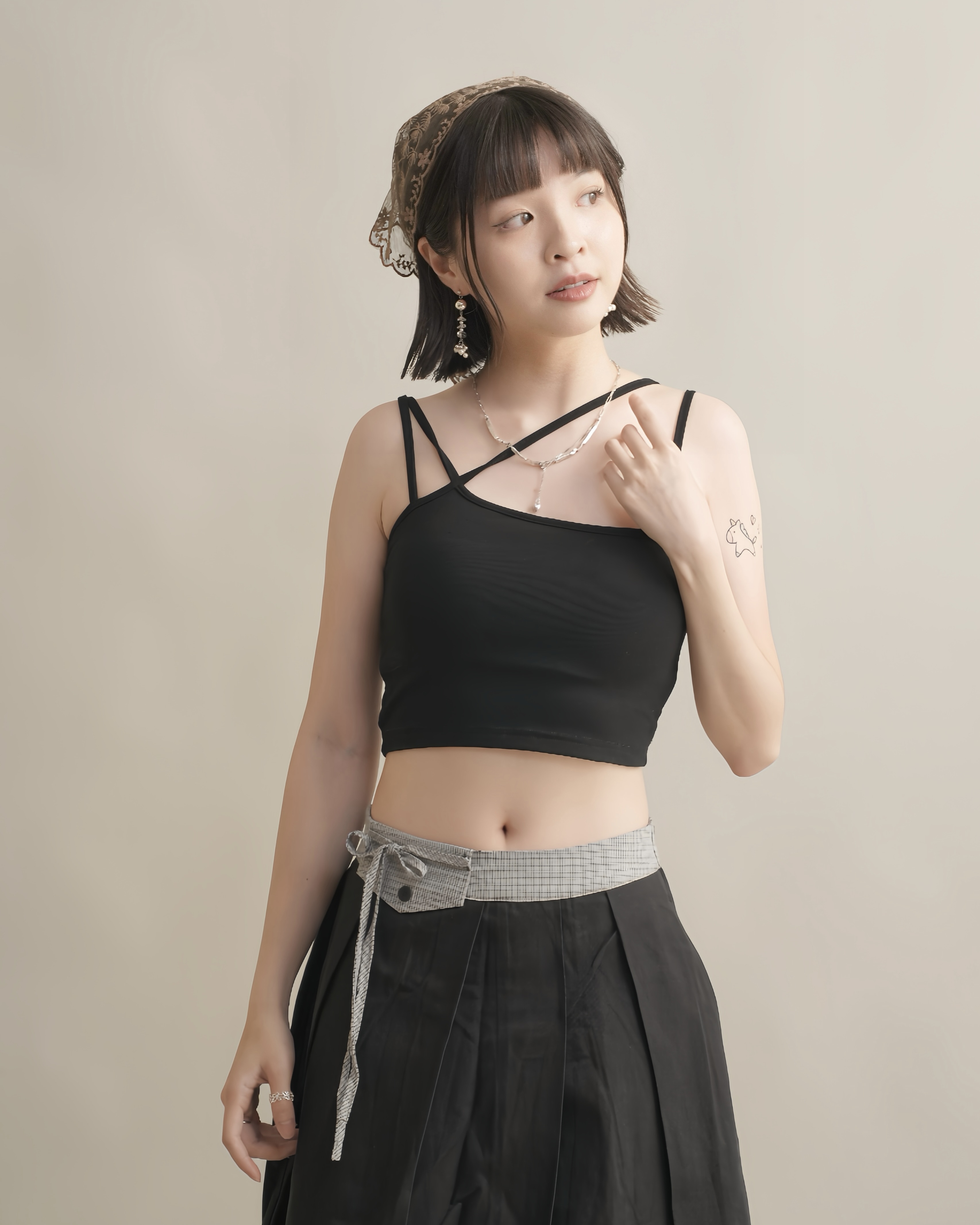 3012 小資款! 交叉肩帶Bratop - 黑色