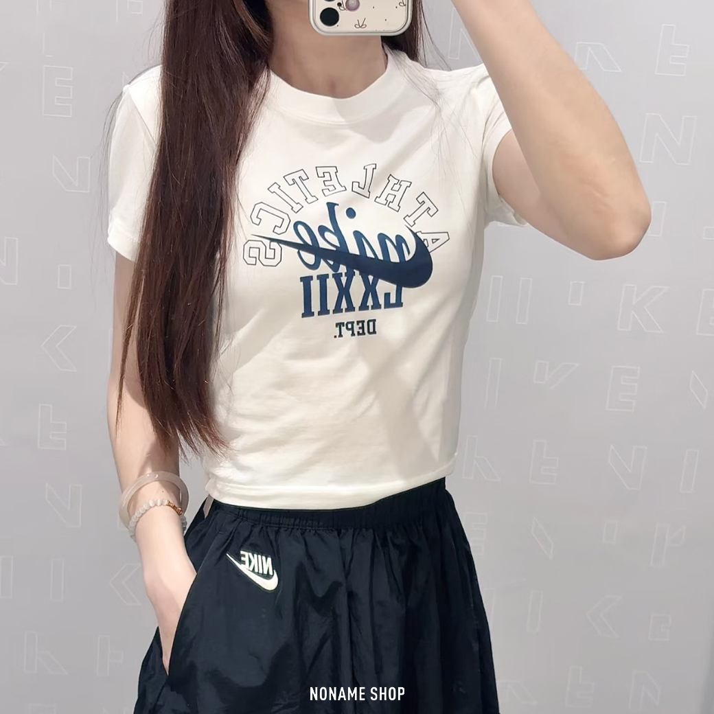 NIKE NSW CHILL KNT CROP OC8 短版 字母 短袖 兩色 (女款)