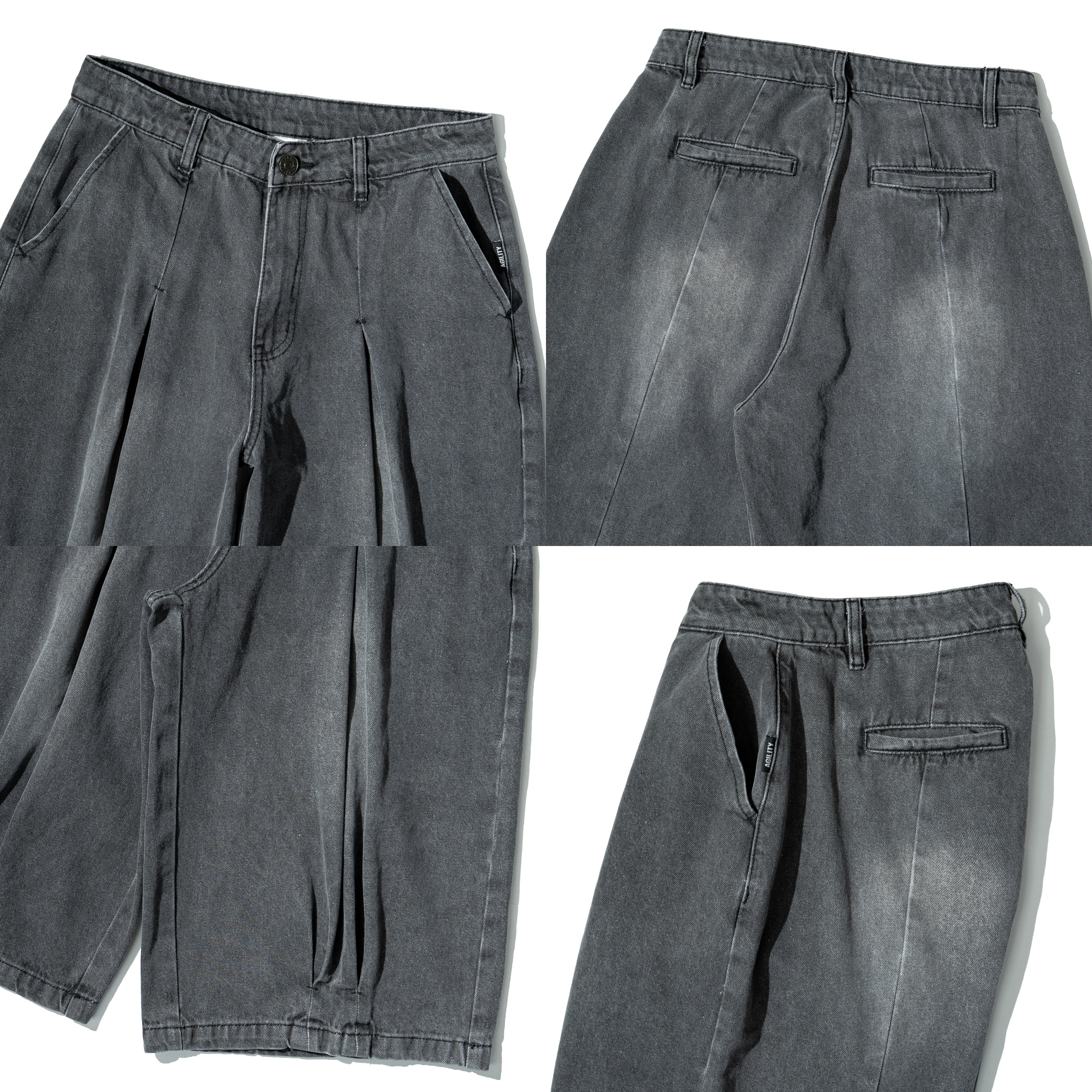 AGILITY Staff "DS" Mud Wash Denim Shorts 泥染 牛仔 六分褲 [STA-6]