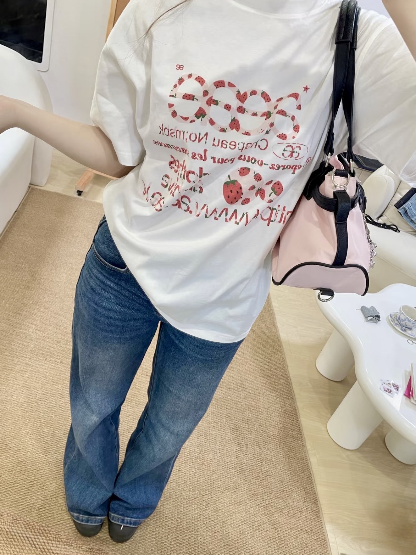 <全網瘋搶🔥> aeae WEB LOGO 草莓款短T🍓