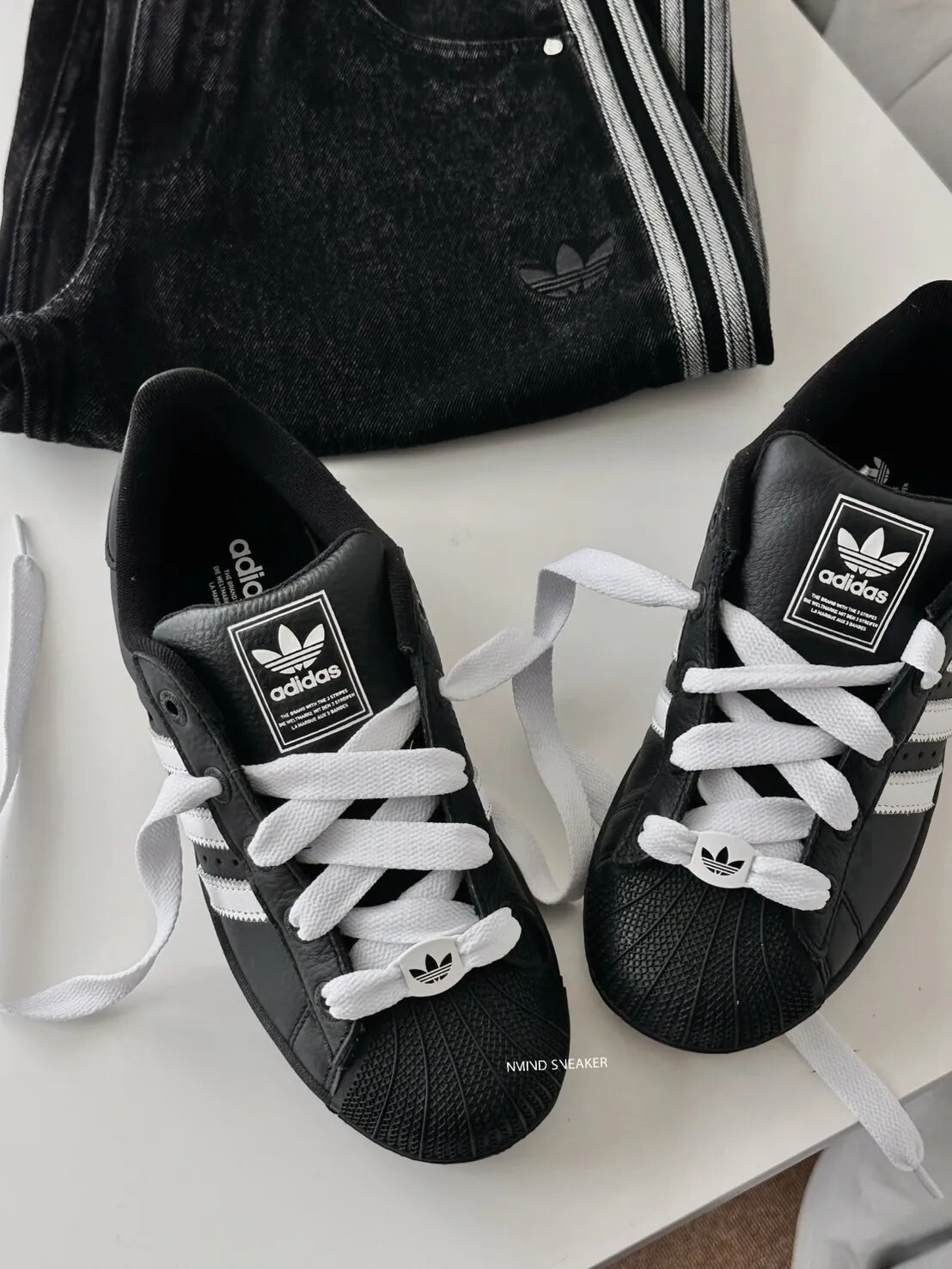 <撿便宜囉>  NG-Adidas Superstar 2.0 黑色復古貝殼鞋