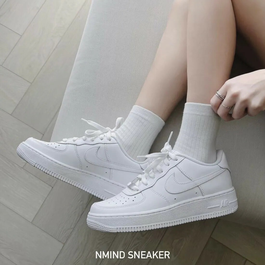 <撿便宜囉>NG-  Nike Air Force 全白 大童款