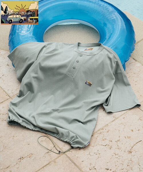 日本 Freak's Store Henley Logo T-Shirt