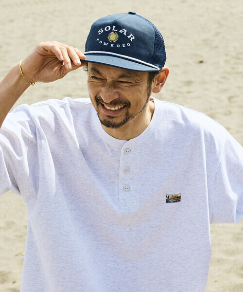 日本 Freak's Store Henley Logo T-Shirt