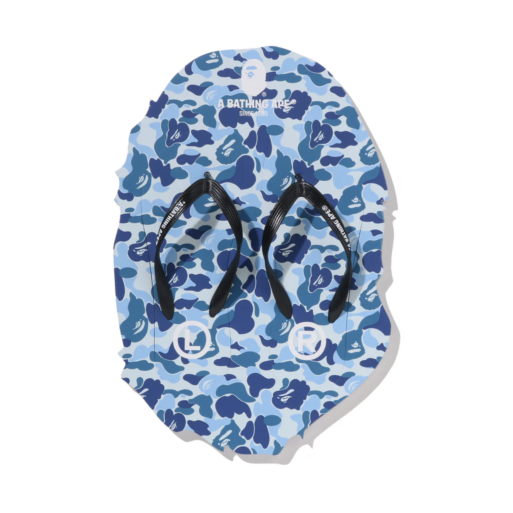 -(C4c)-A BATHING APE BAPE ABC CAMO BEACH SANDALS 迷彩 海灘拖 拖鞋 腳夾拖 藍迷彩/綠迷彩-1M30191001