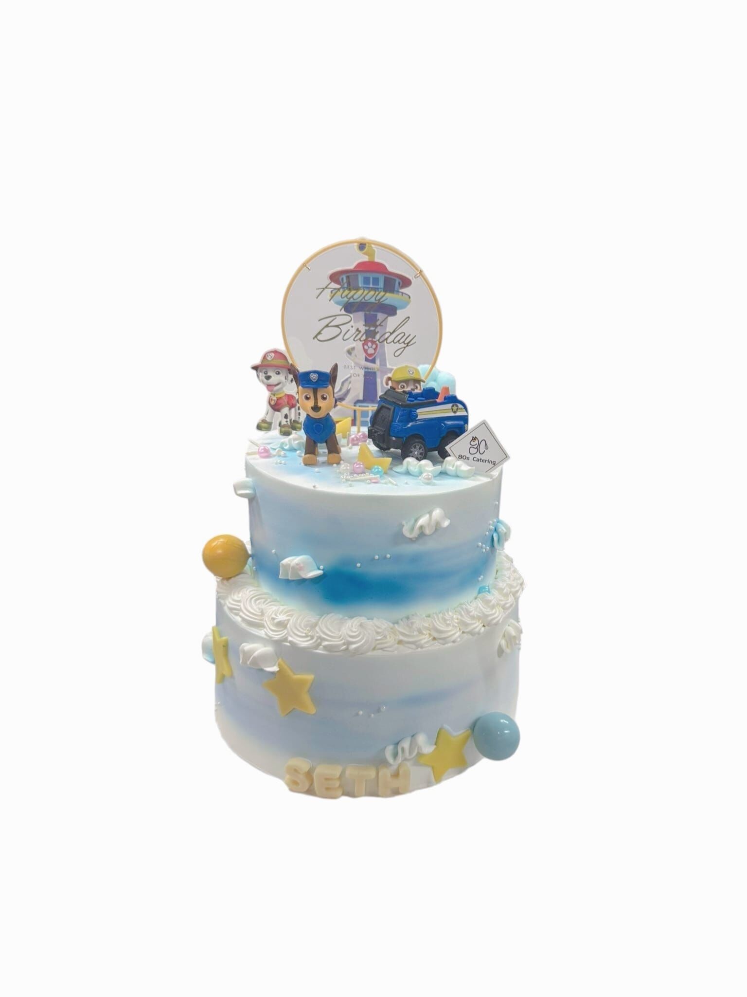 Paw patrol 汪汪隊立大功主題蛋糕 Chase 款2