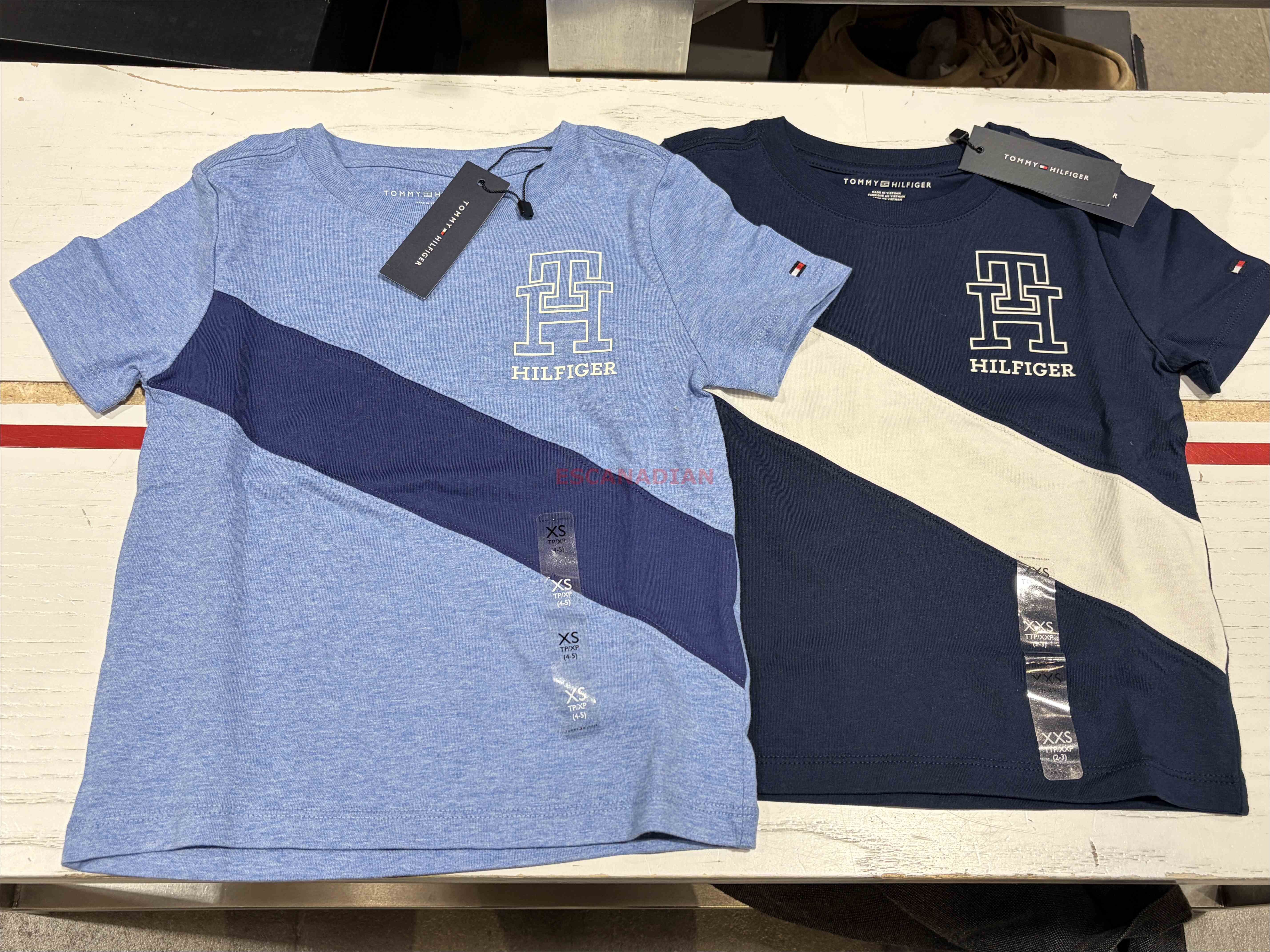 TOMMY 男大童 造型條紋 短TEE (2色)