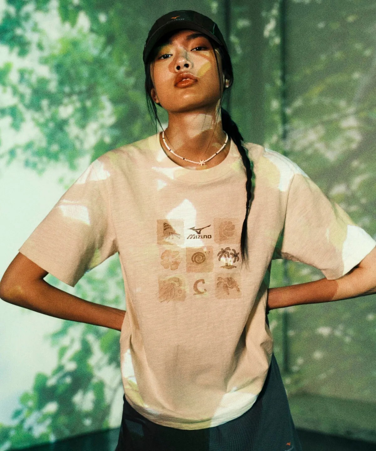 【OWN】Covernat X MIZUNO 短袖 上衣 2026 春夏 新品 聯名 棉質 圓領 自然 海洋 印花 男女通用 燕麥 炭灰