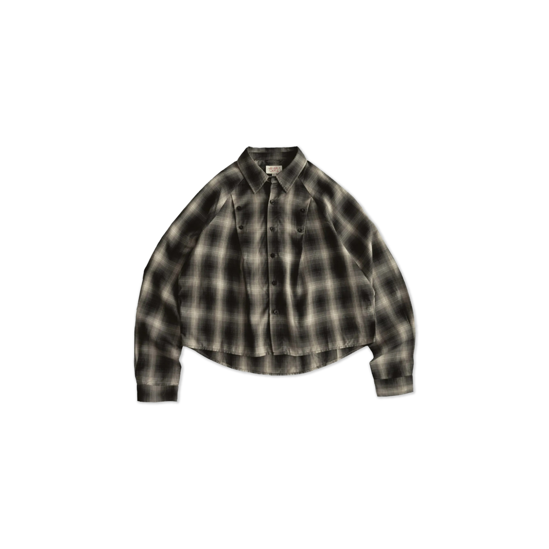 Neverland Button Tencel Shirts 格紋 襯衫