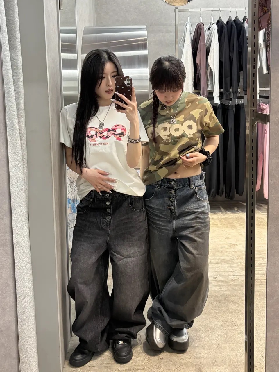 <日本限定>9090 King Logo Slub 國王 水洗 排扣 長褲 六色