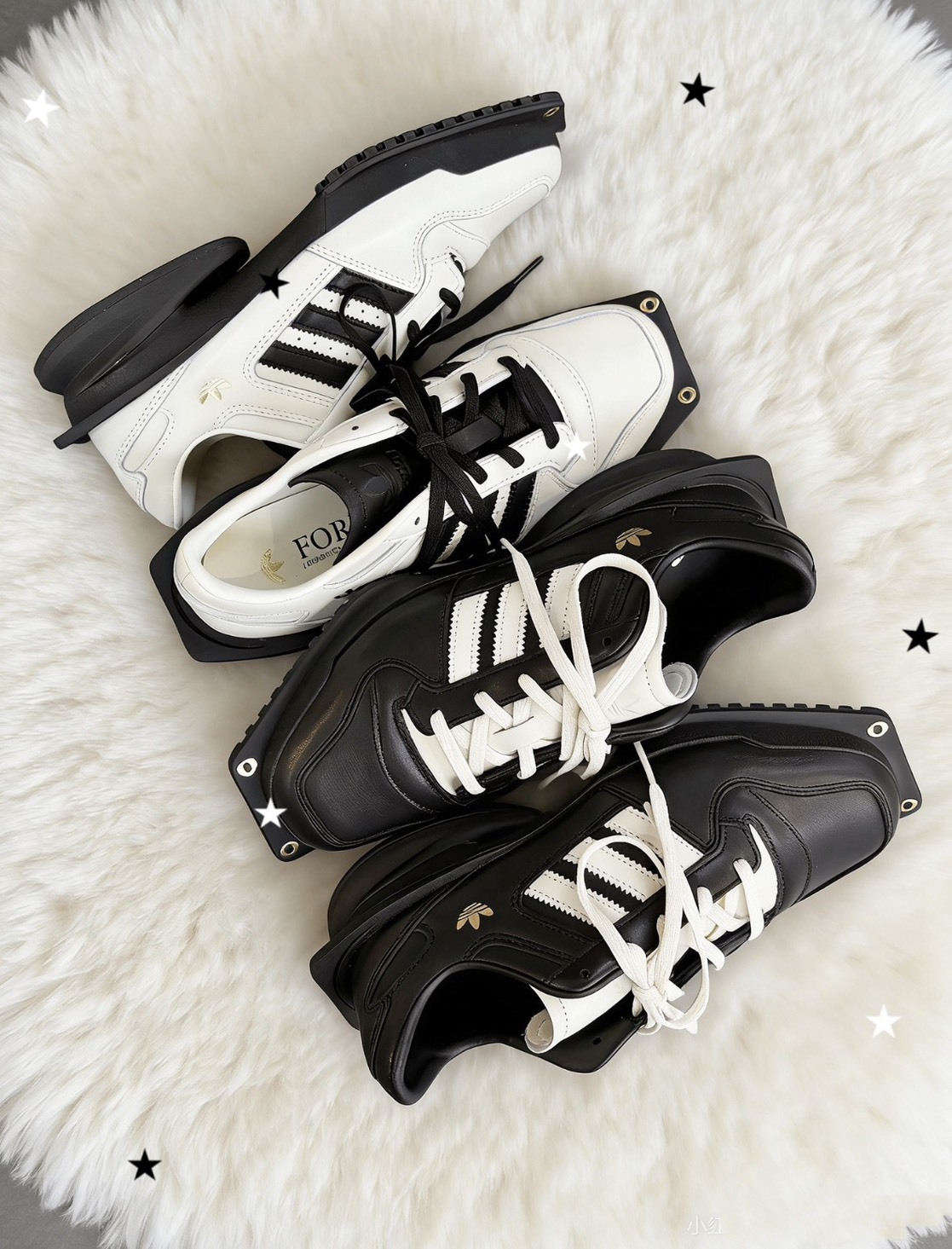 Adidas Originals FORUM SQ W "White" / "Black" JP9073 / JR9744