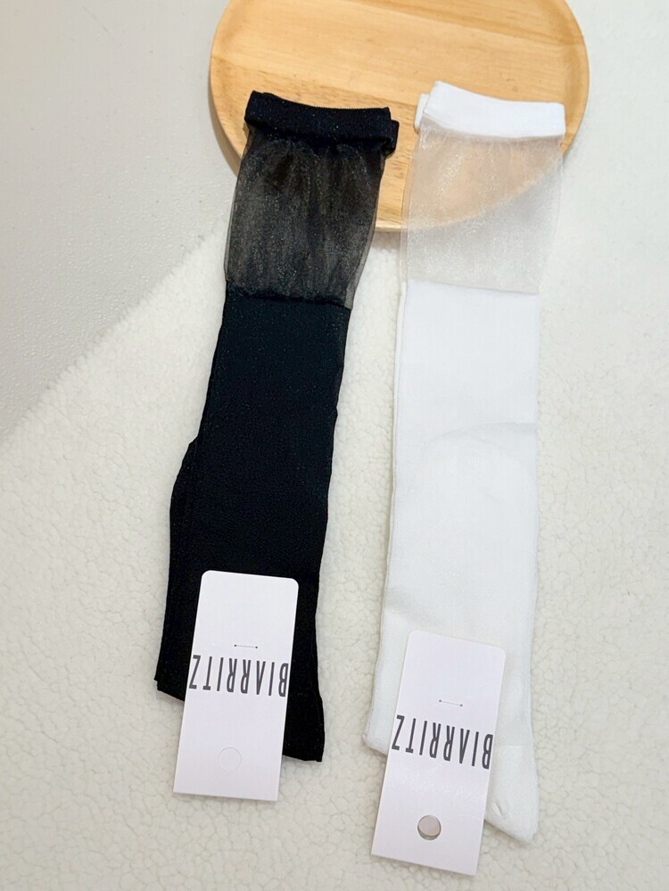 透透紗拼接紗長襪