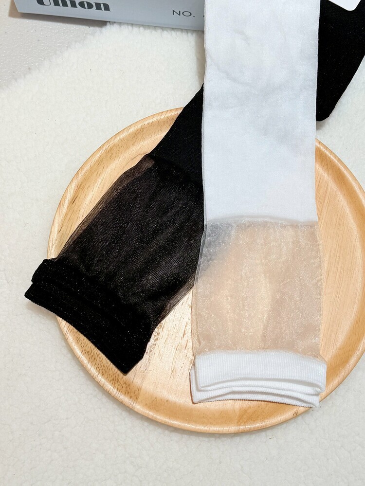 透透紗拼接紗長襪