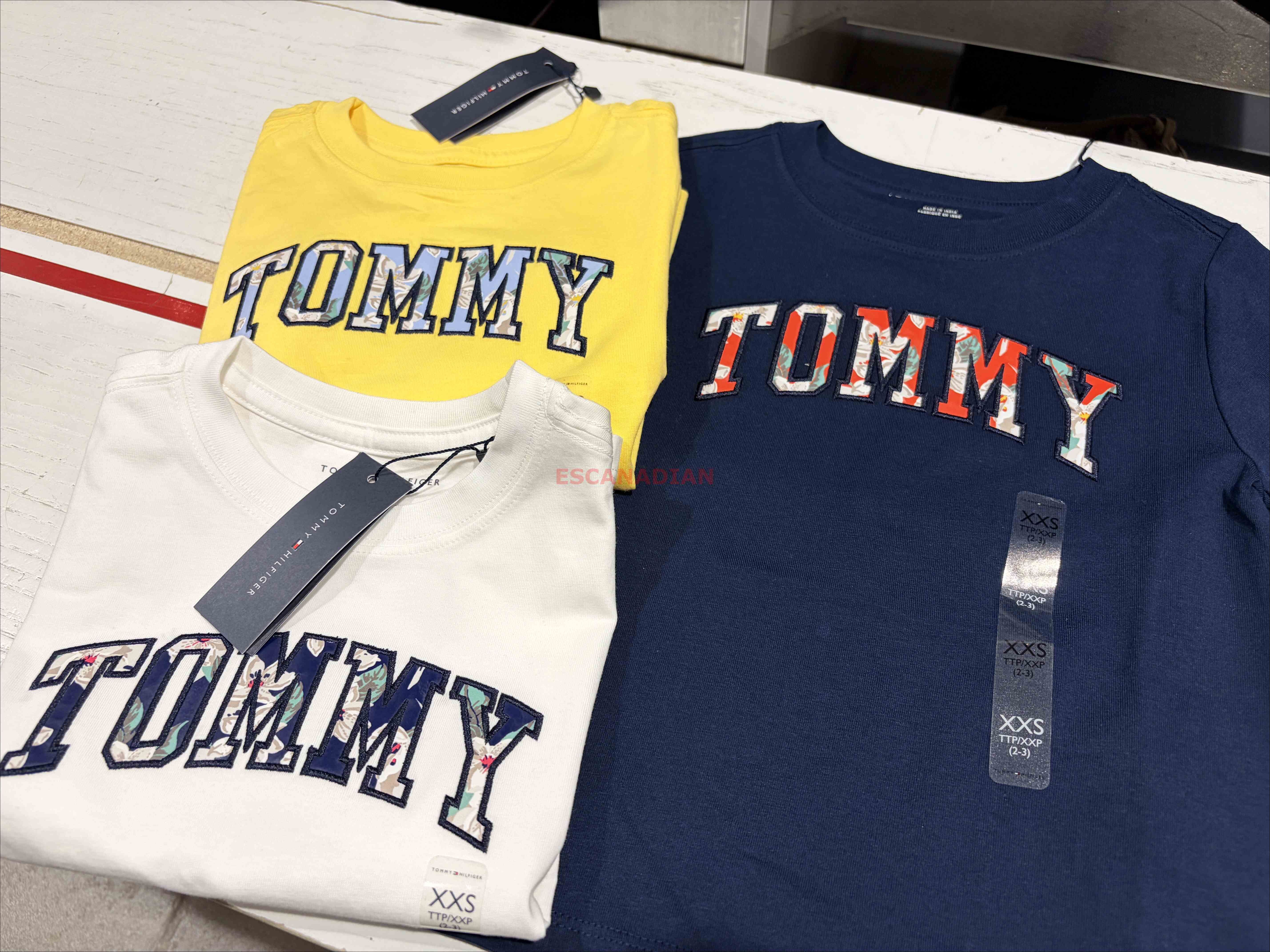 TOMMY 男大童 造型字樣 短TEE (3色)