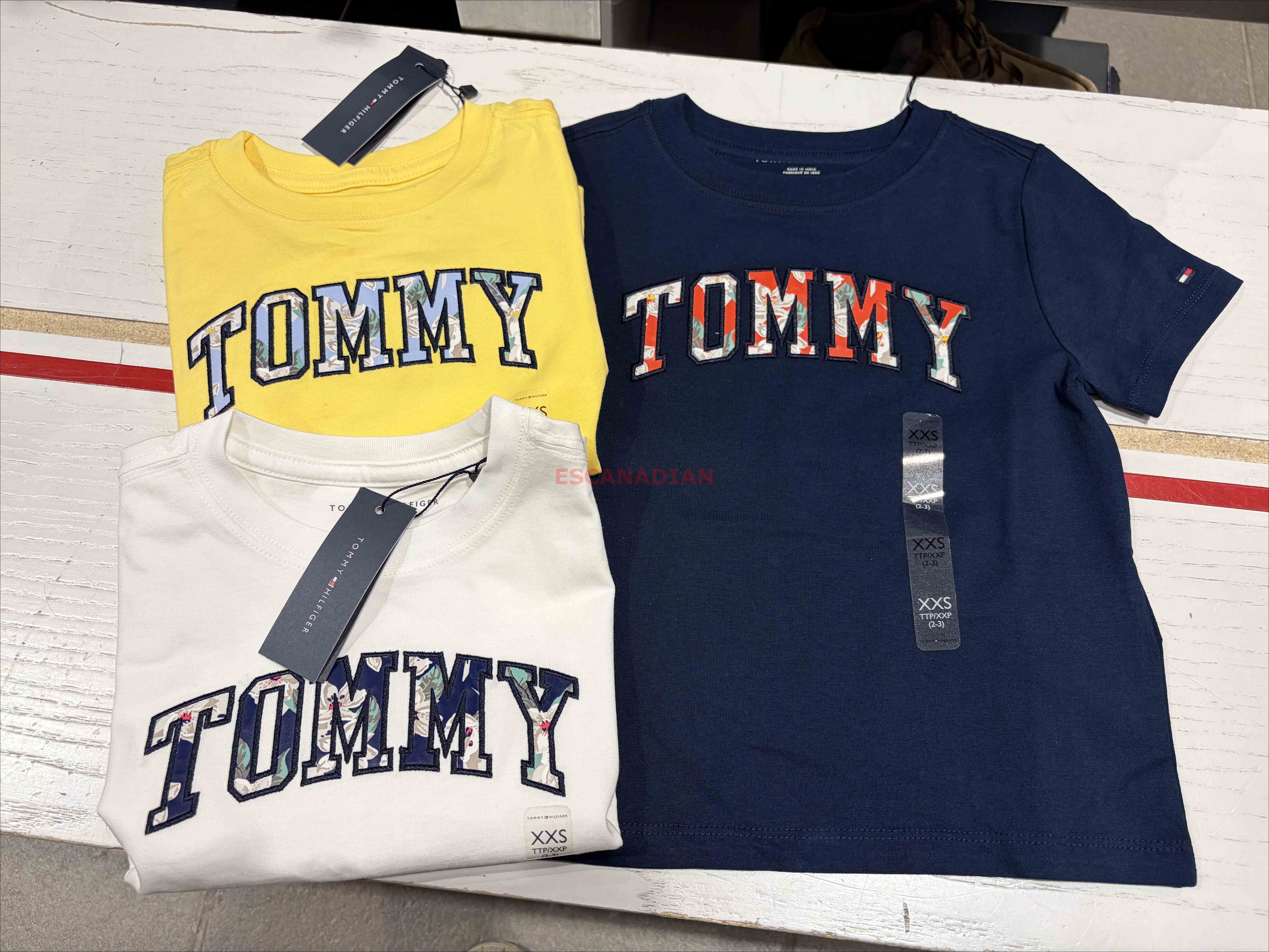 TOMMY 男大童 造型字樣 短TEE (3色)