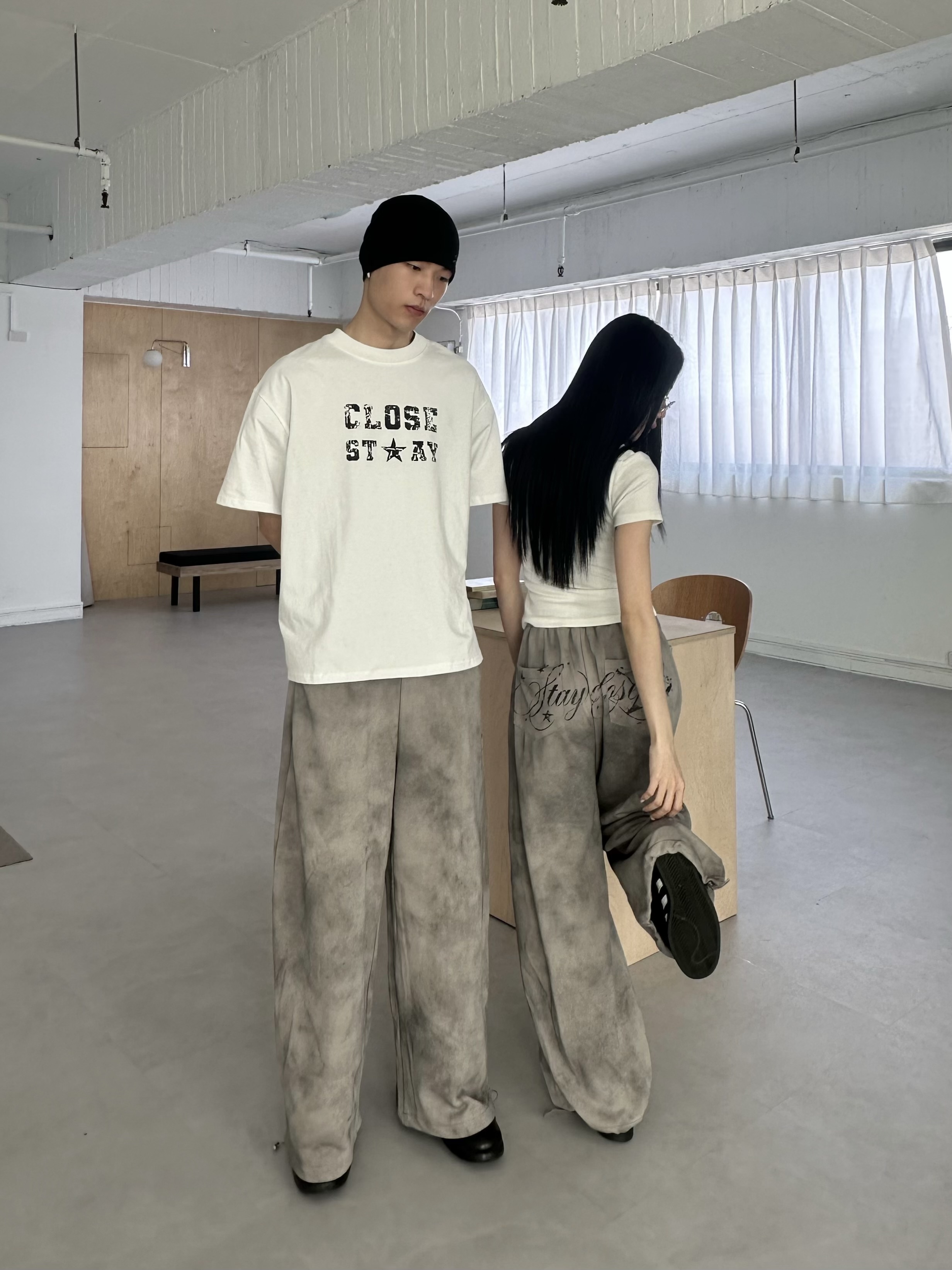 mmb水洗髒髒星星棉褲