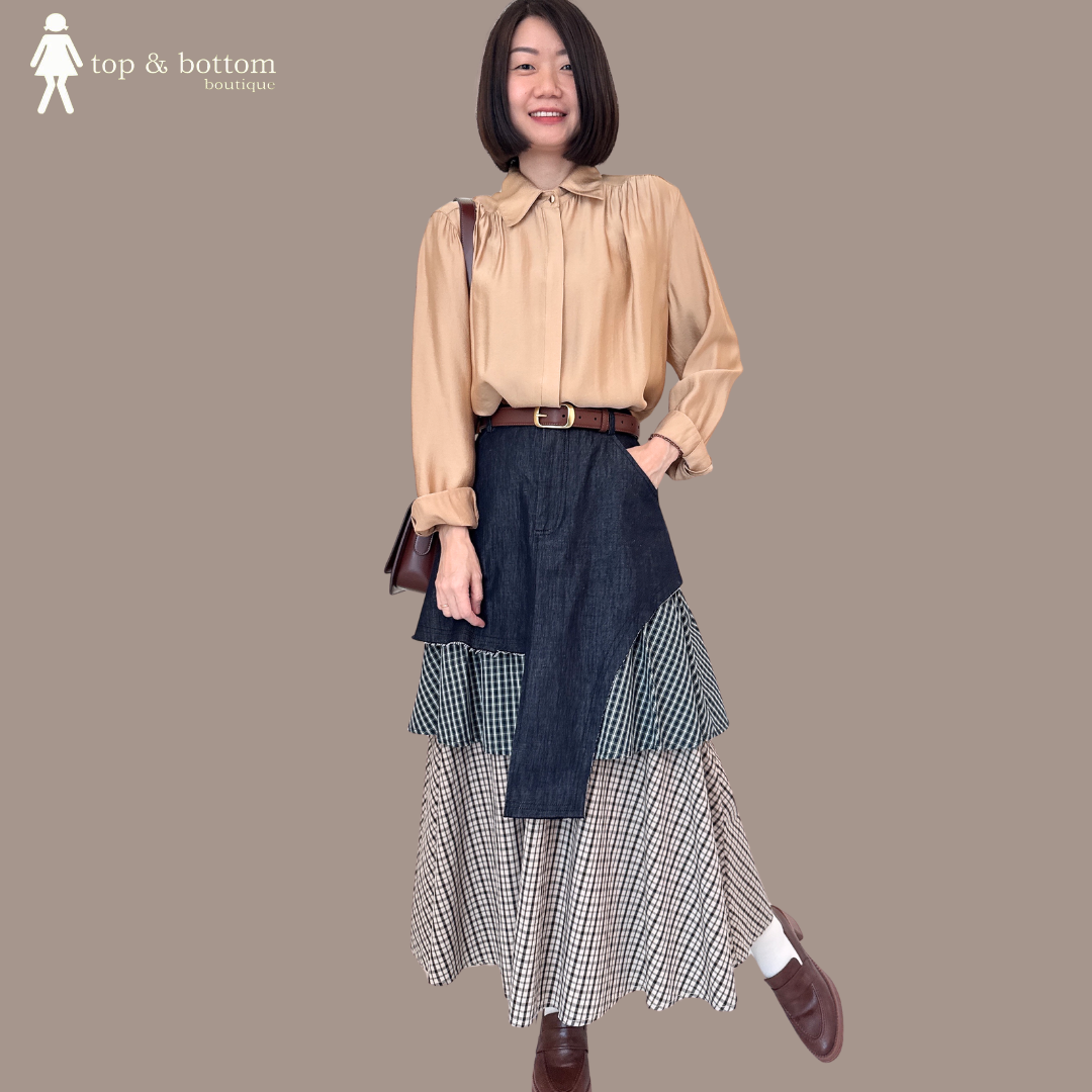 LONG SLEEVE SILKY COTTON BUTTON SHIRT