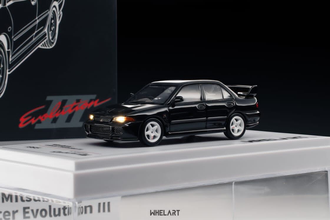 預訂:1/64 Whelart Mitsubishi Lancer Evolution 3 Black (H-003B)