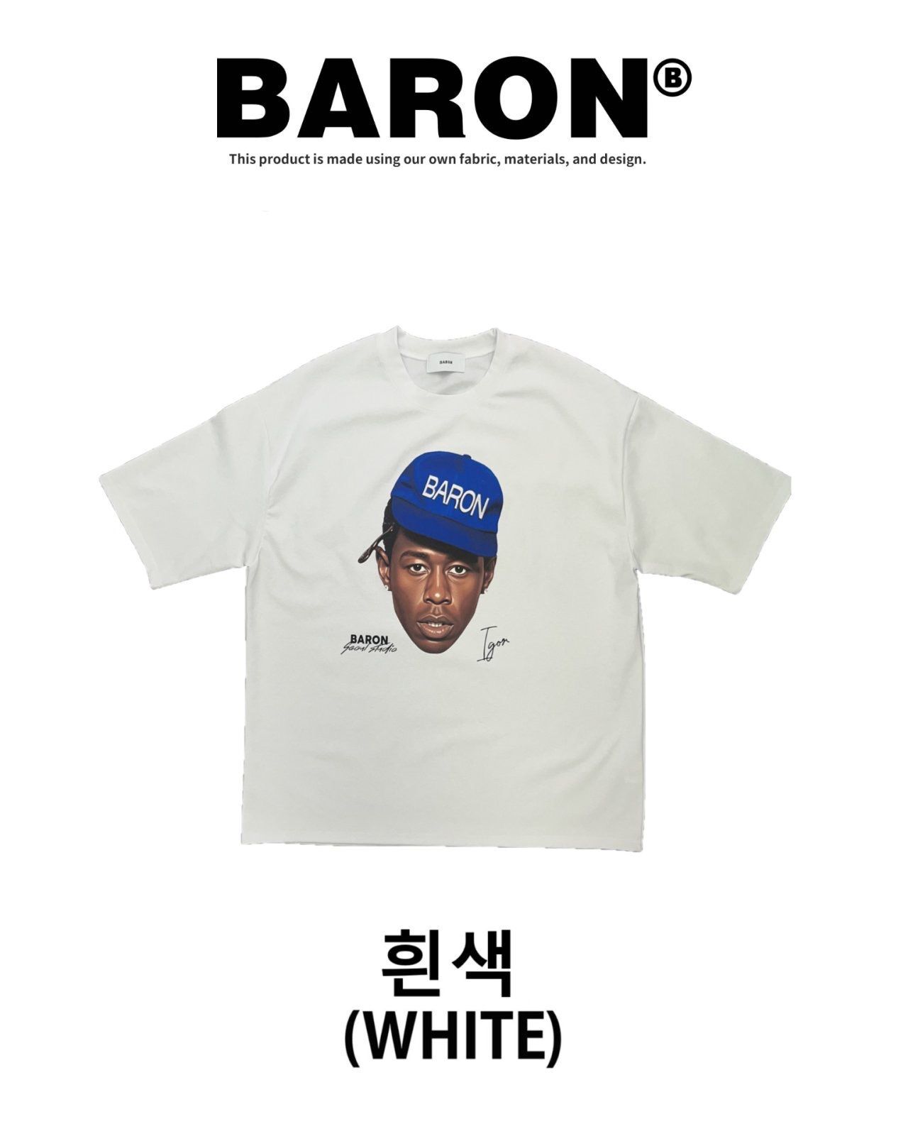 英文字圖案短袖Tee BARON-252T