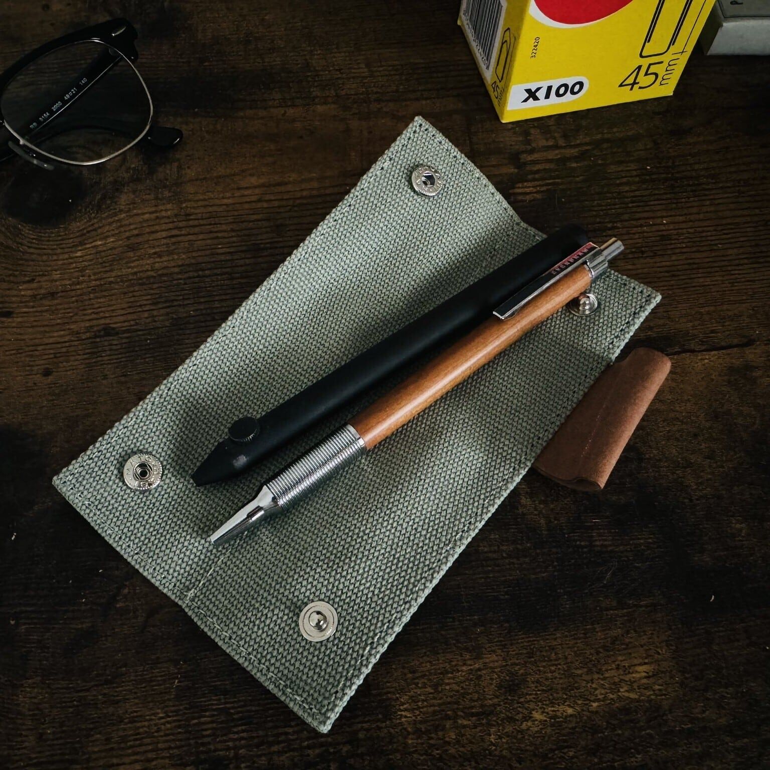 LUDDITE ｜ Combi Bendipence 2+1 組合折疊帆布筆袋