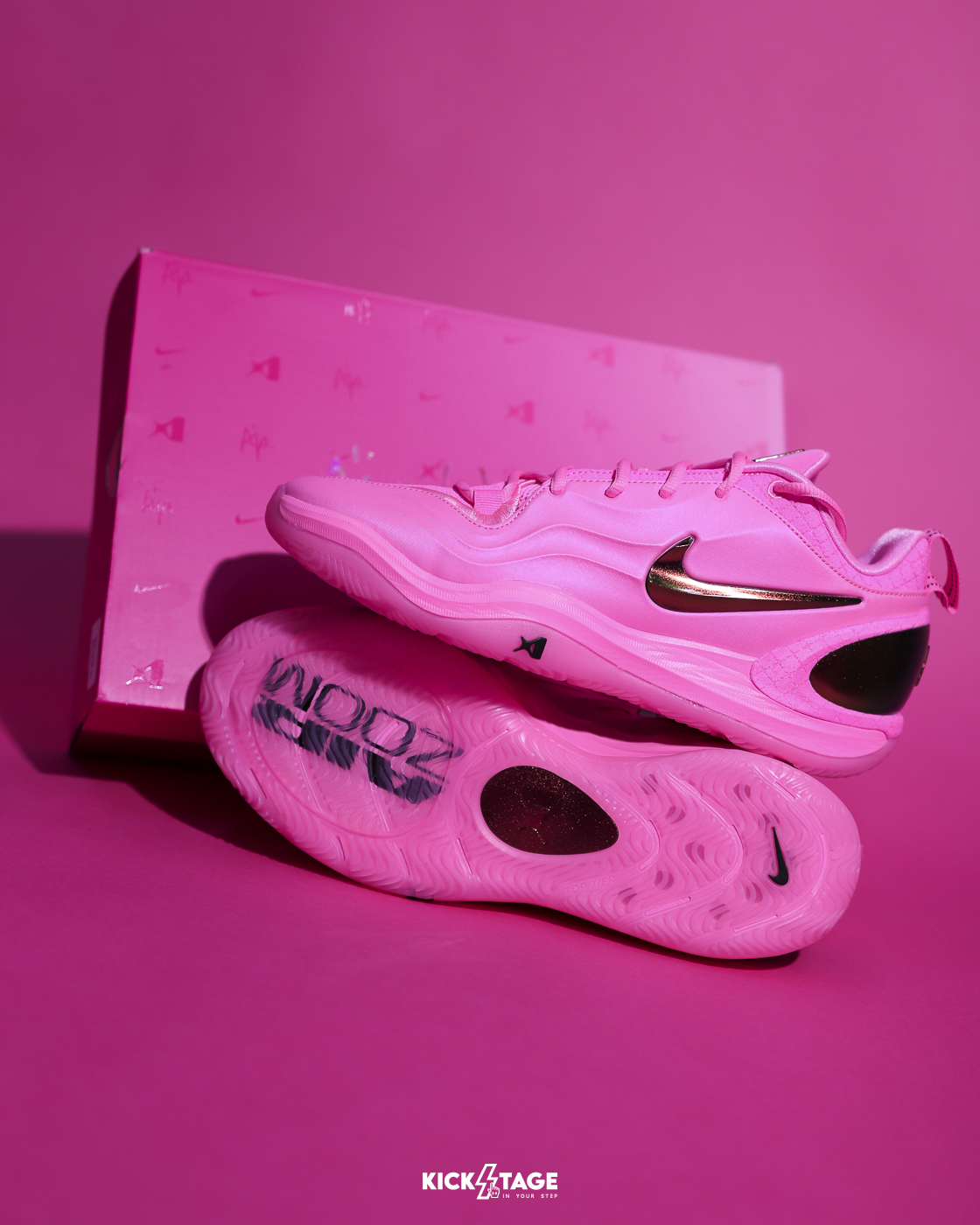 [限量售出無退換] 男女鞋 NIKE W A TWO A'JA 'Pink Shoe' 桃粉 乳腺癌 氣墊 緩震 支撐 運動 籃球鞋【IH1136-600】