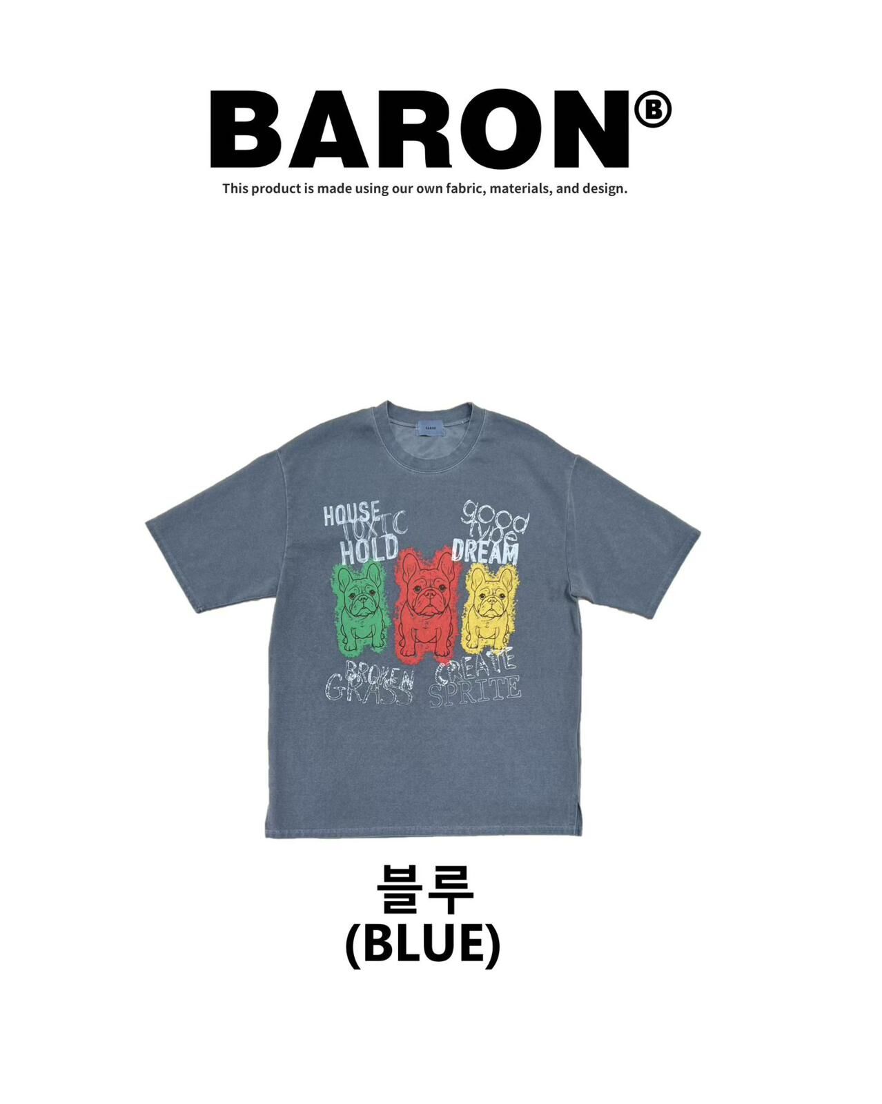 英文字圖案短袖Tee BARON-254T