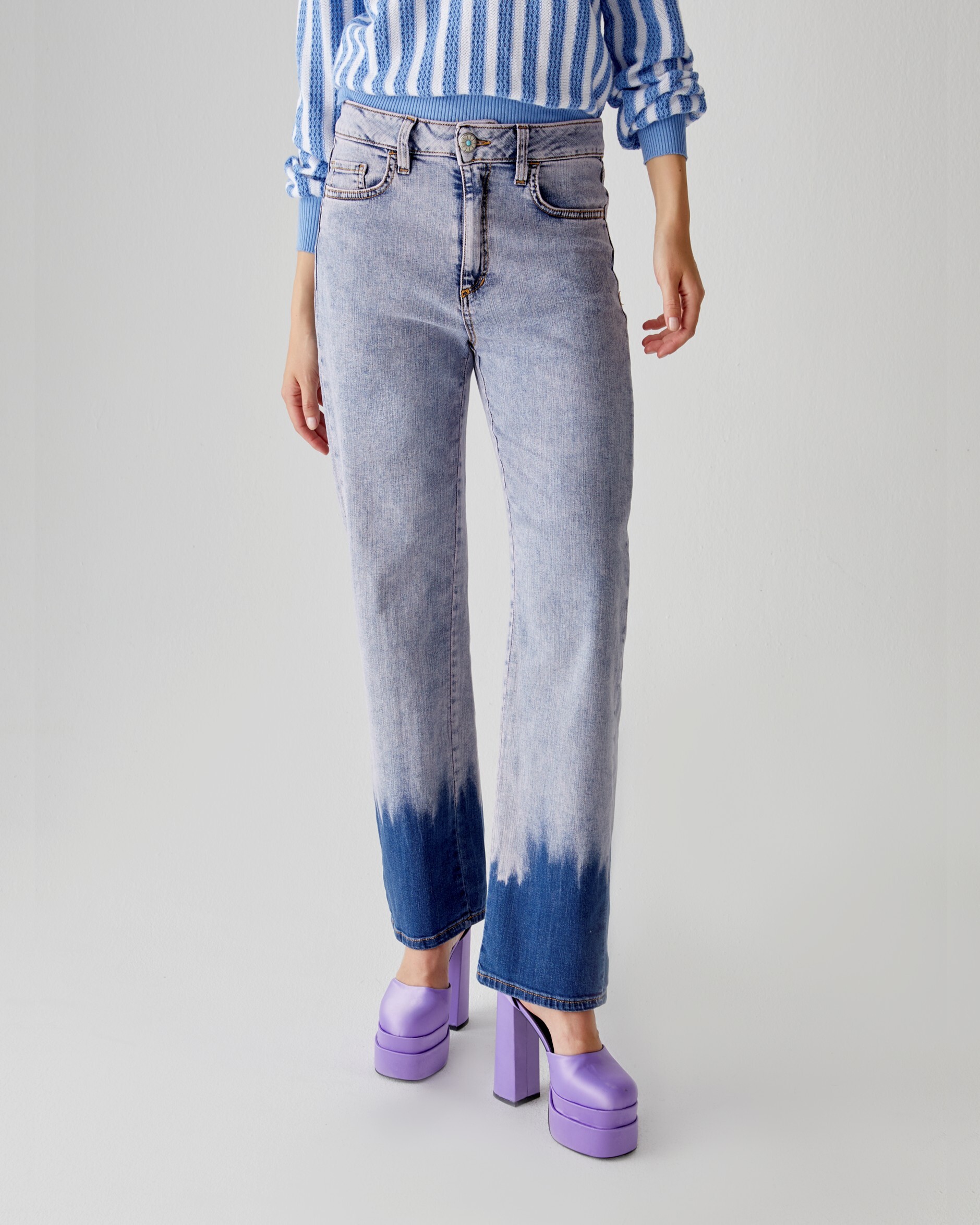 1SJ0503-008 [SHAFT JEANS] 蘇菲寬鬆牛仔布 #BP1D2DD27M5 (EU)