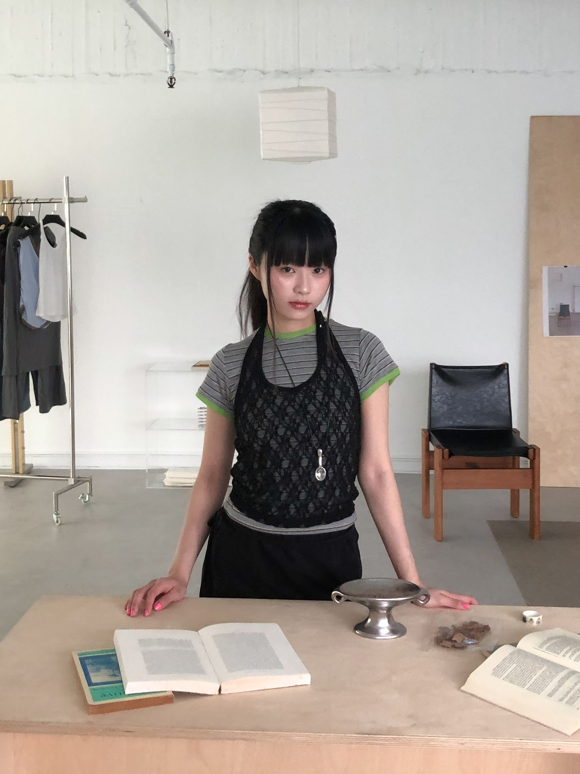 【discount】mood lace halter tank top #背心