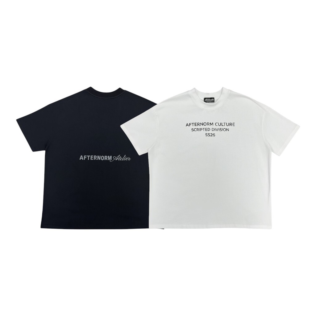 《S.V》AFTERNORM 英文標語短T*