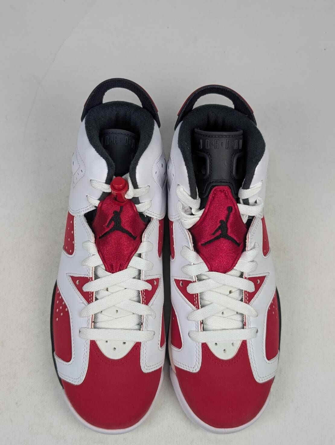 微瑕疵-左右腳中底鞋底泛黃 384665-106 5Y Jordan 6 Retro Carmine 2021 (GS)