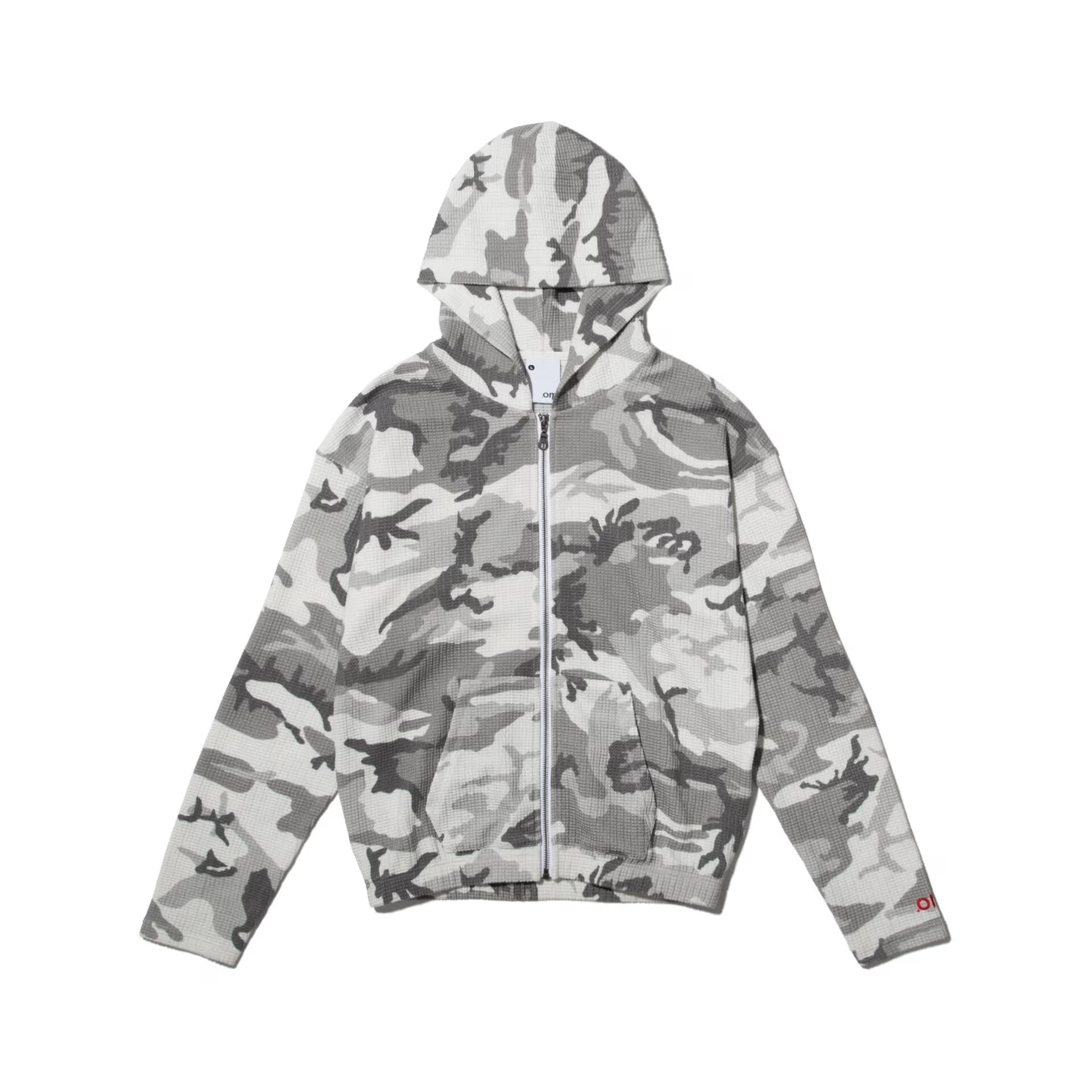 【車庫服飾】nul1.org (nu-23) Slim Waffle Zip Hoodie Urban Woodland