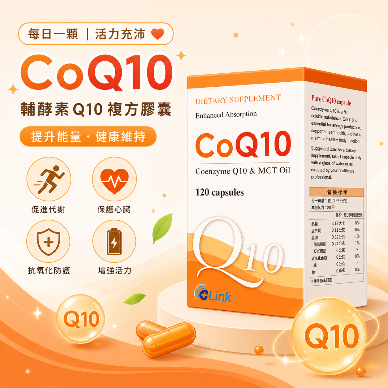 利保-Q10軟膠囊 120粒