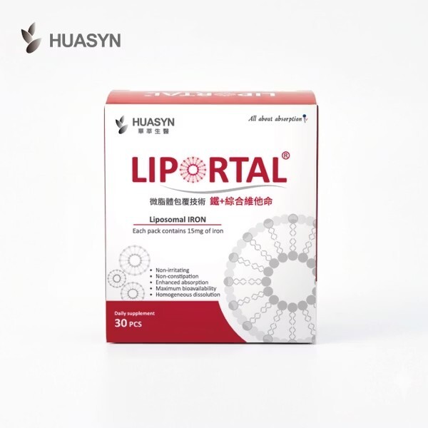 微脂體鐵｜Lipofer®微膠囊鐵、葉酸、維生素B6、維生素B12、蔓越莓口味、營養補給