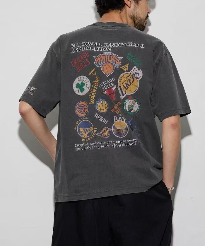<帥炸了..>NBA x FREAK'S STORE 水洗 刺繡 球隊 標誌 印花 圓領 T恤 四色