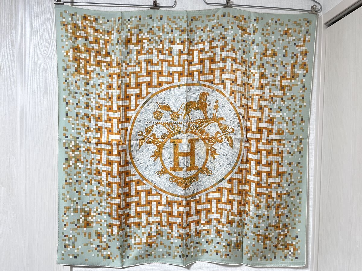 Hermès愛馬仕 Carre 90 馬賽克 Mosaique au 24 絲巾