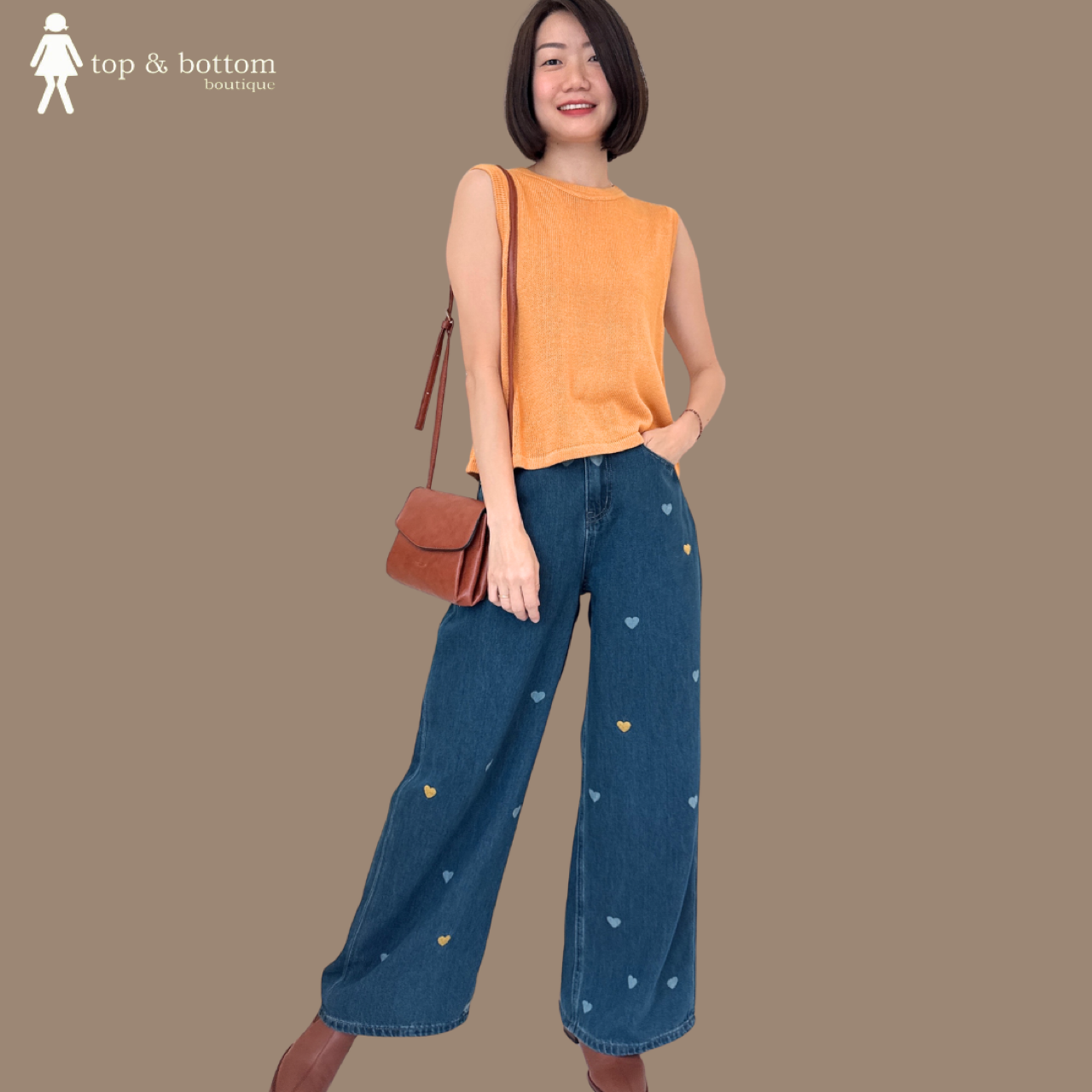 SLEEVELESS PLAIN KNIT BLOUSE