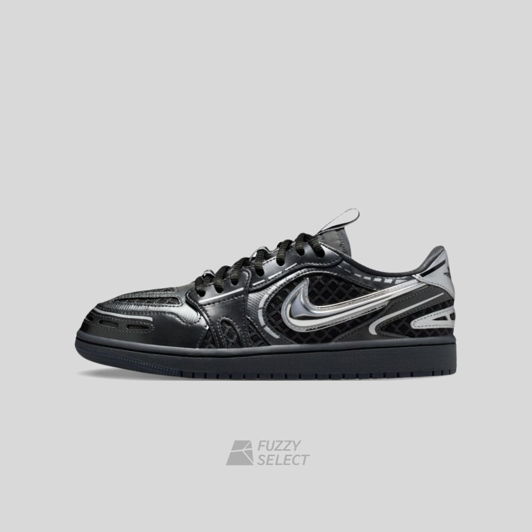 【逢甲 FUZZY】W Air Jordan 1 Low MM V3 "Black Silver" 解構 未來感 黑銀 HQ2186-001