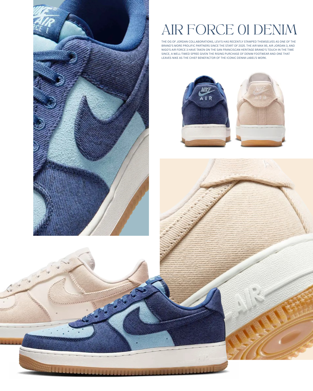 【逢甲 FUZZY】Nike Air Force 1 Denim 牛仔布 IR0951-001 IR0951-400