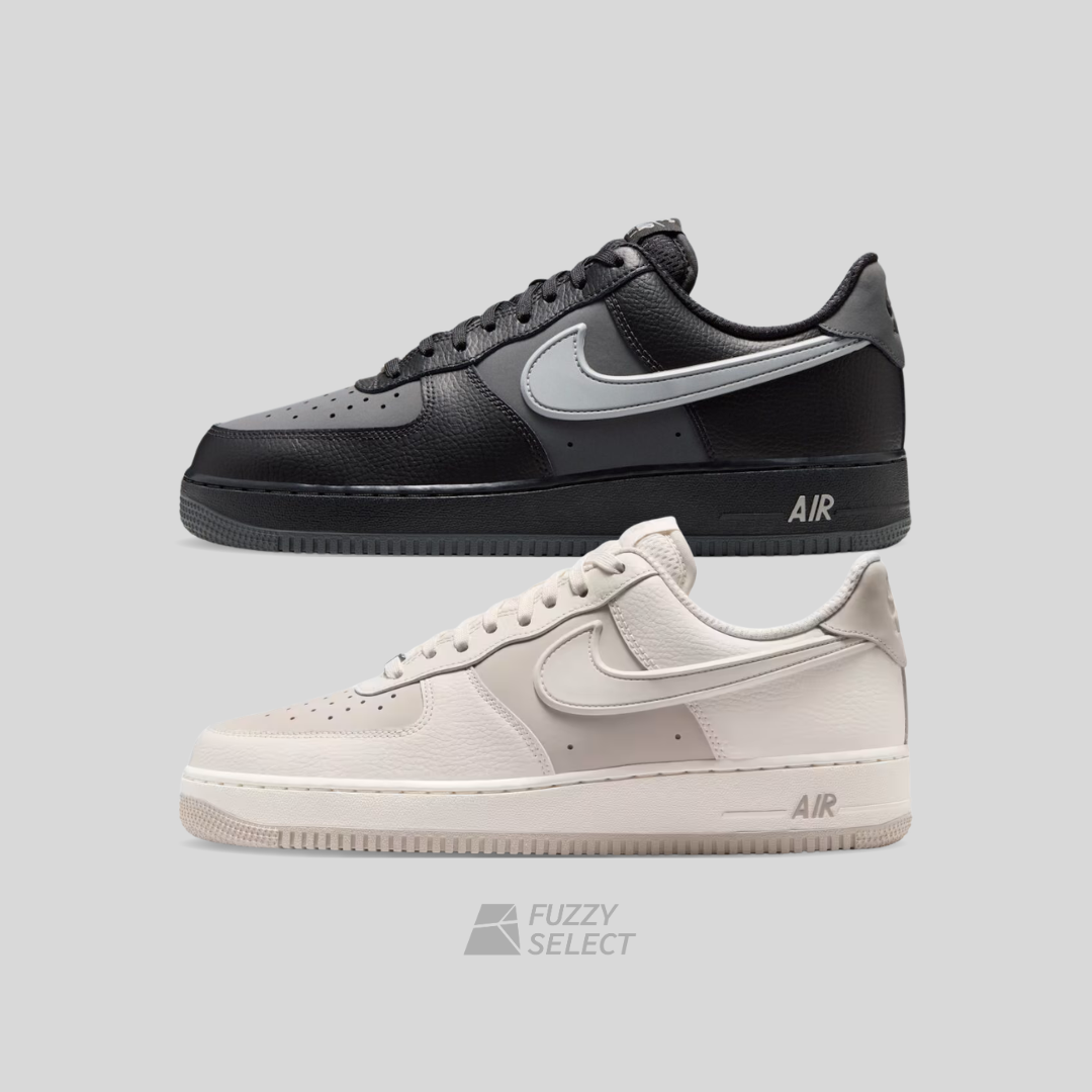 【逢甲 FUZZY】Nike Air Force 1 立體勾 黑灰 IR1475-010 骨白 IR1475-133