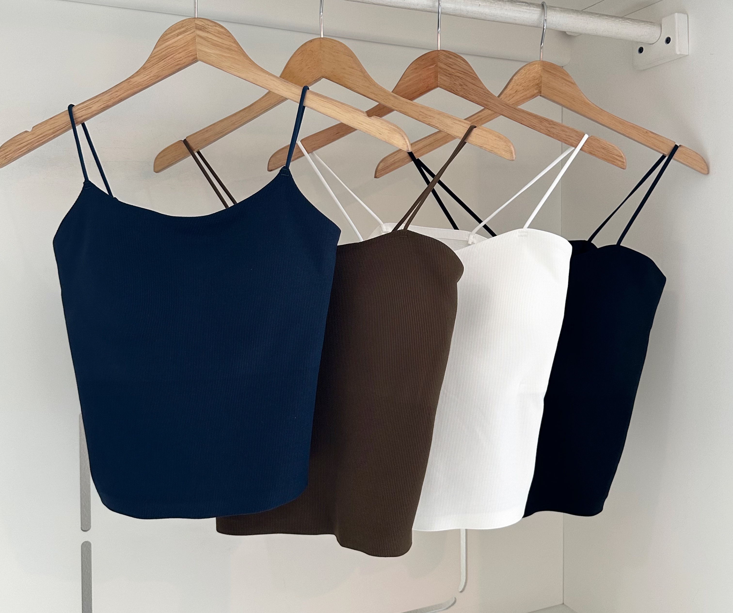 STRAP PADDED HIDDEN STRIPED CAMISOLE