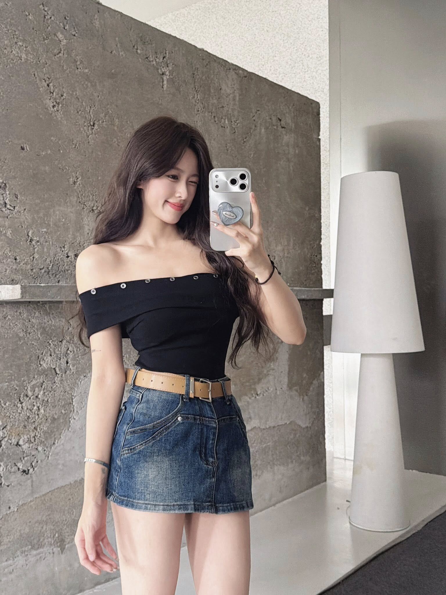 小隻馬辣妹牛仔短裙❣️