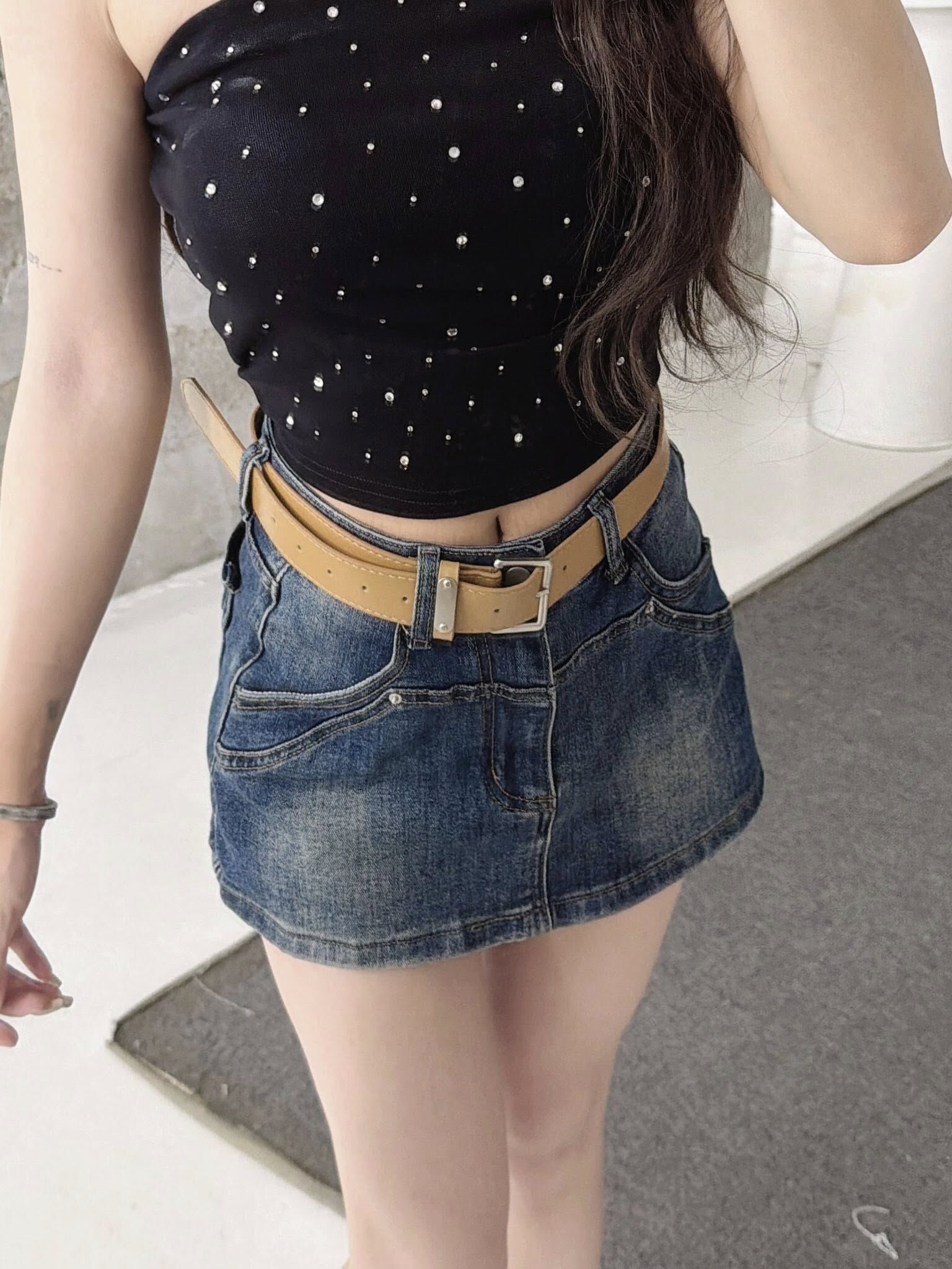 小隻馬辣妹牛仔短裙❣️