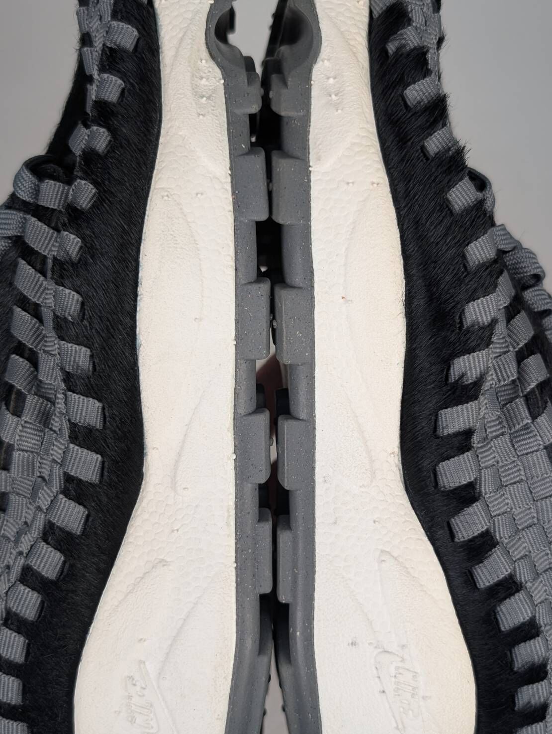 微瑕疵-左右腳中底泛黃 FB1959-001 W7 Nike Air Footscape W " Black Smoke Grey " 煙灰 編織 女鞋 男女段