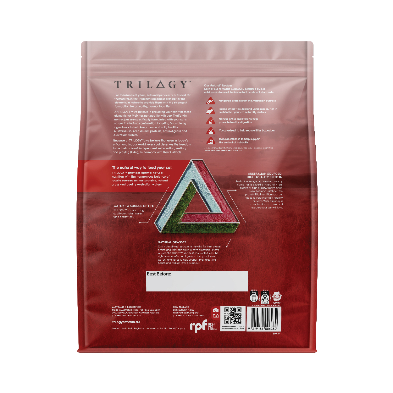 Trilogy奇境| 凍乾無穀成貓糧| 澳洲袋鼠+紐西蘭羊肺| 5kg