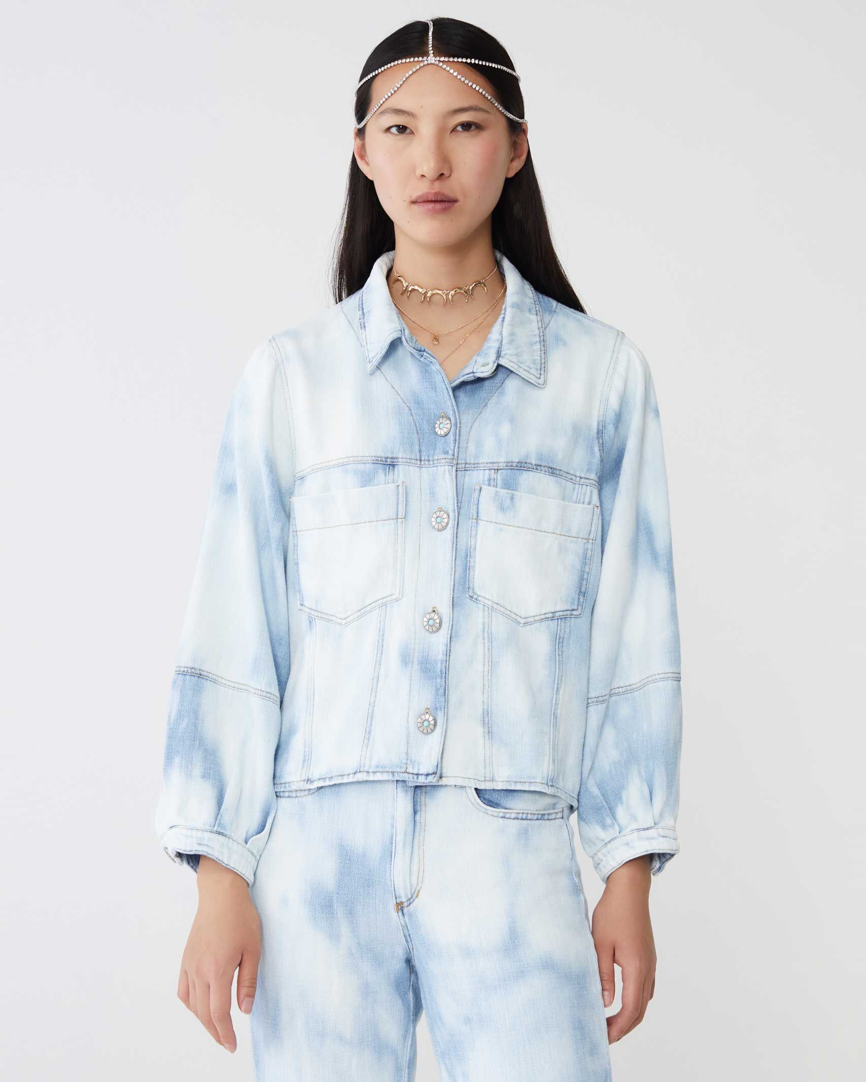 1SJ0503-070 [SHAFT JEANS] 混紡牛仔夾克 #CP1D2RD51N9 (EU)