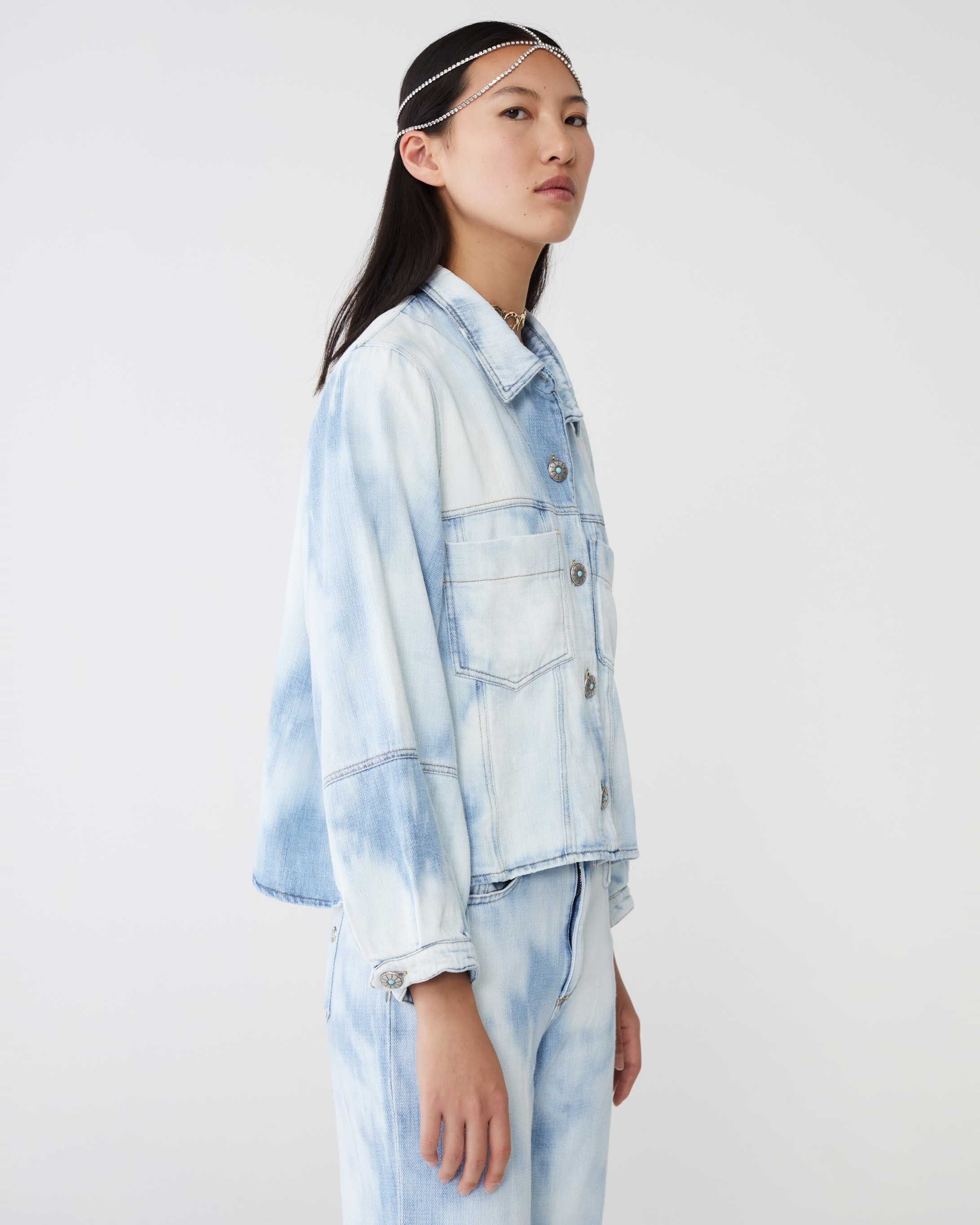 1SJ0503-070 [SHAFT JEANS] 混紡牛仔夾克 #CP1D2RD51N9 (EU)